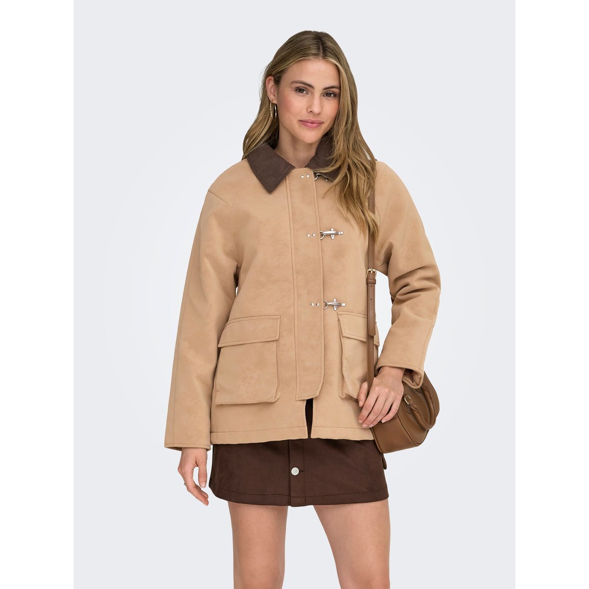 Veste En Daim marron - tannin, ONLY