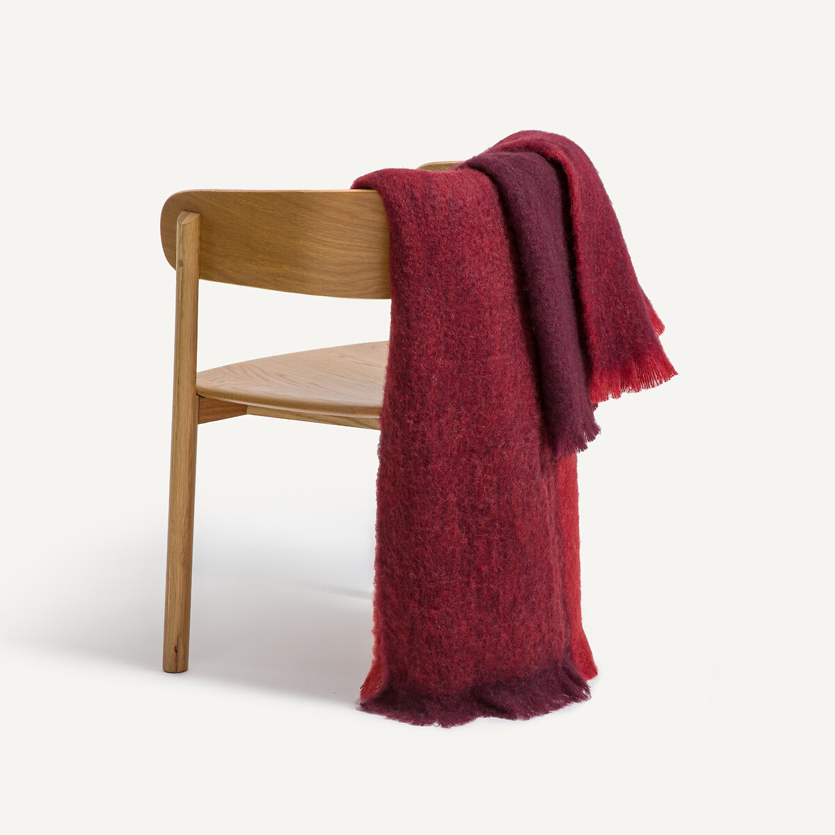 Plaid bicolore laine et polyamide, Tzara bourgogne, AM.PM