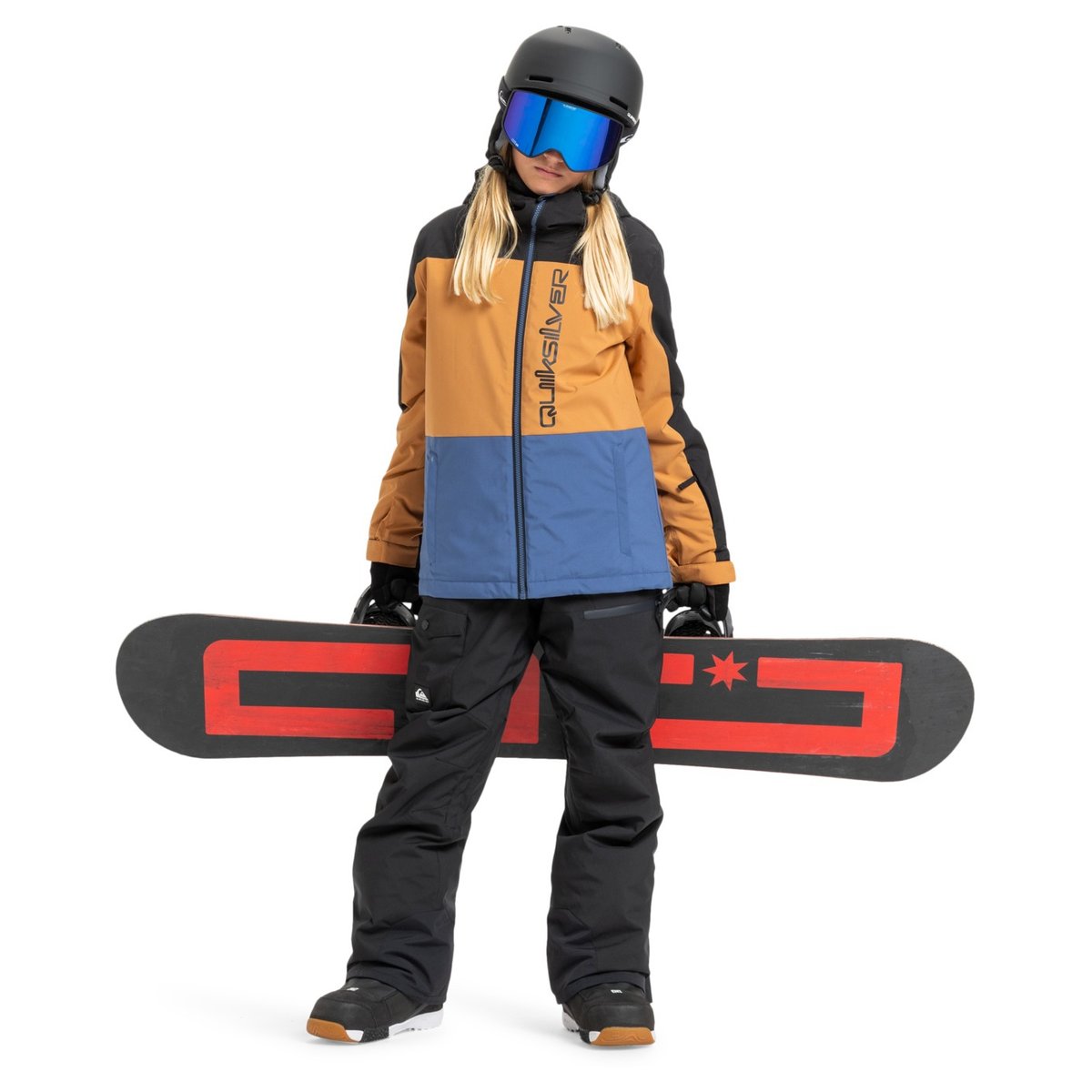 Veste de snow technique SIDE HIT BLOCK bleu true navy, QUIKSILVER