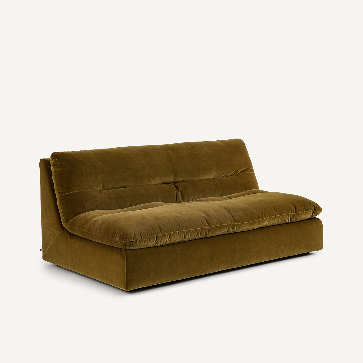Canapé 3 places modulable en velours, GIULIANO bronze, AM.PM