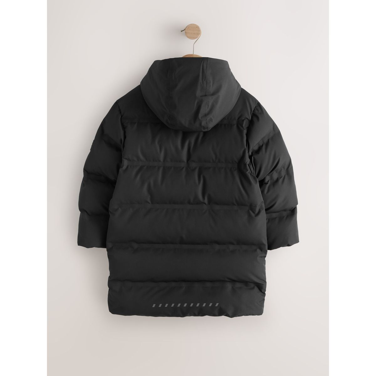 Long manteau rembourré imperméable noir, NEXT