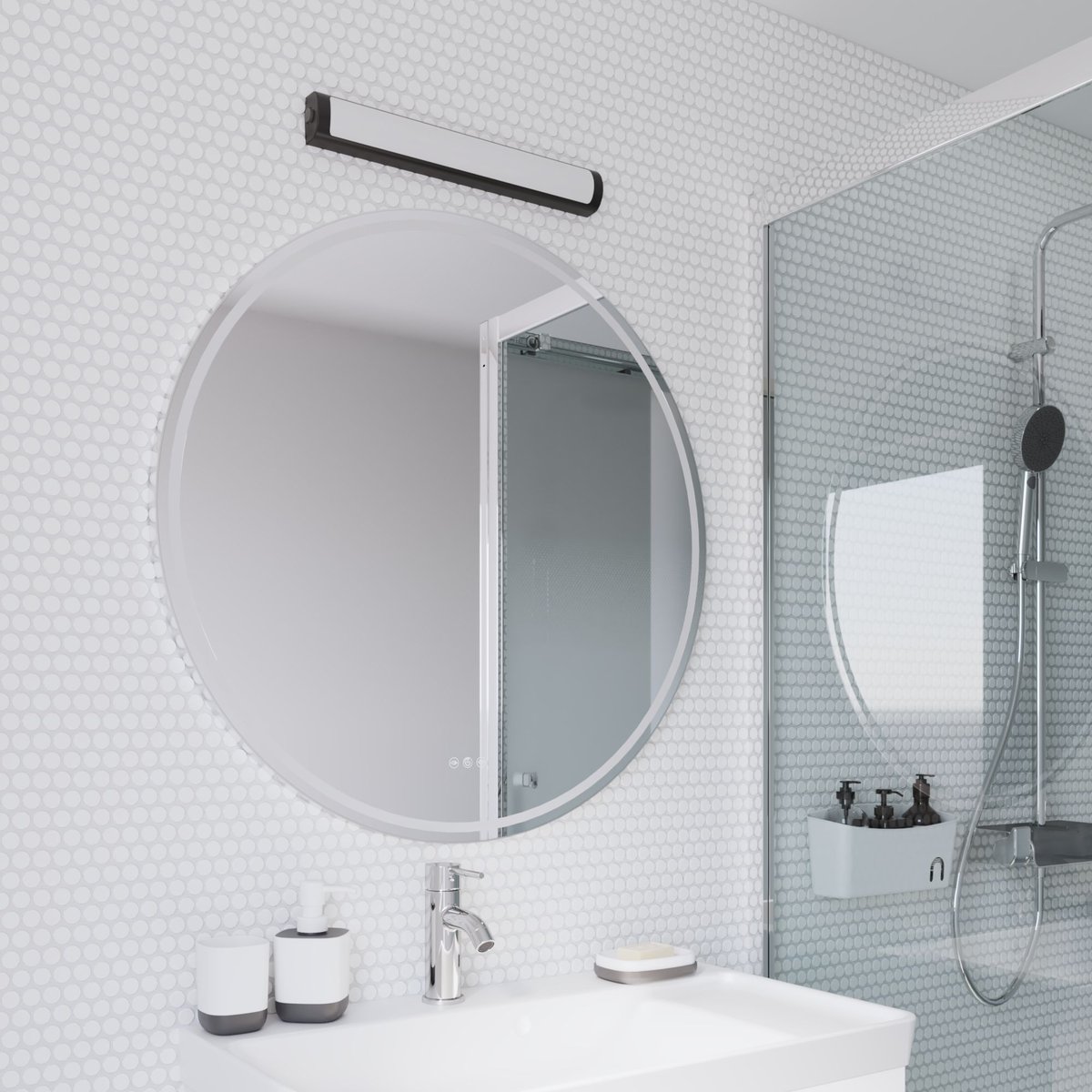 Applique LED avec source, FLODU noir, INSPIRE