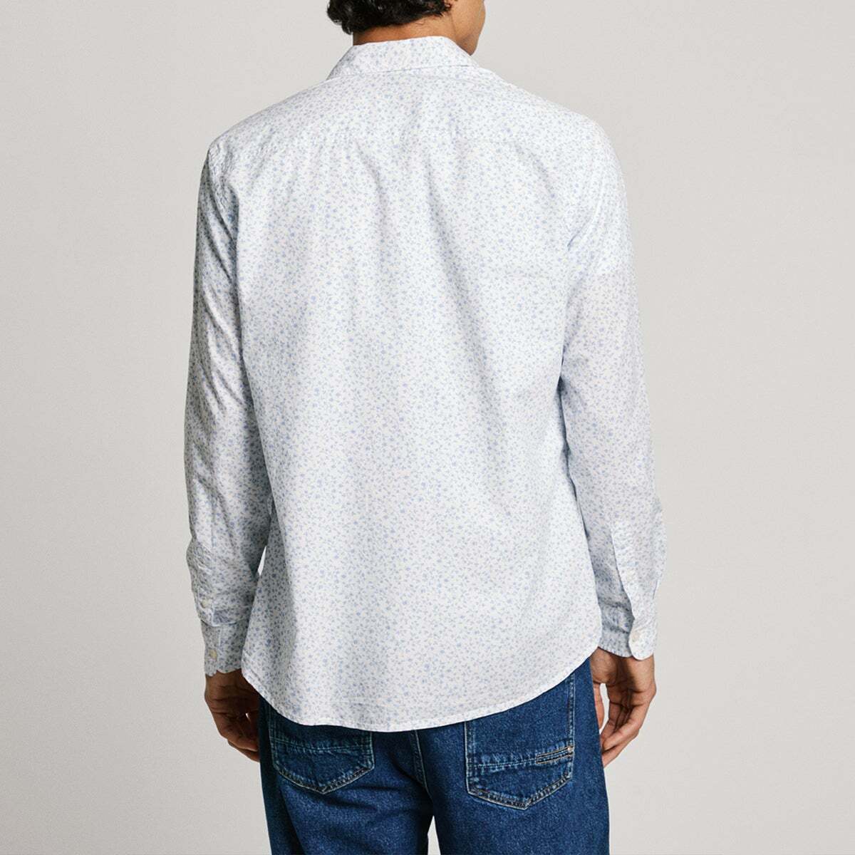 Chemise Imprimée Coupe Regular En Popeline blanc, PEPE JEANS