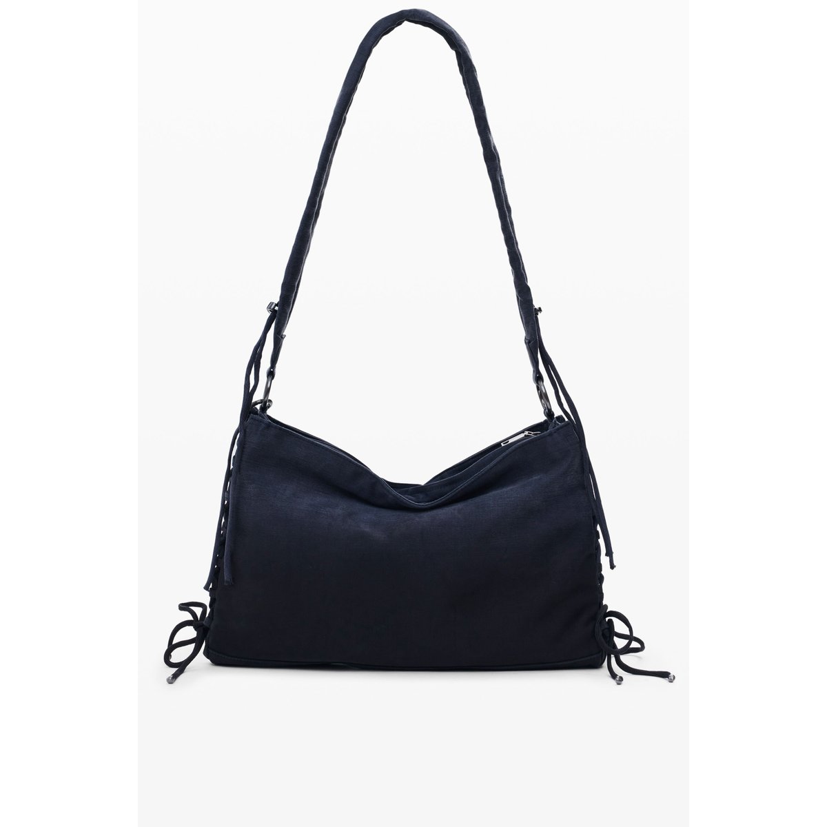 Petit sac avec nœud brillant noir, DESIGUAL