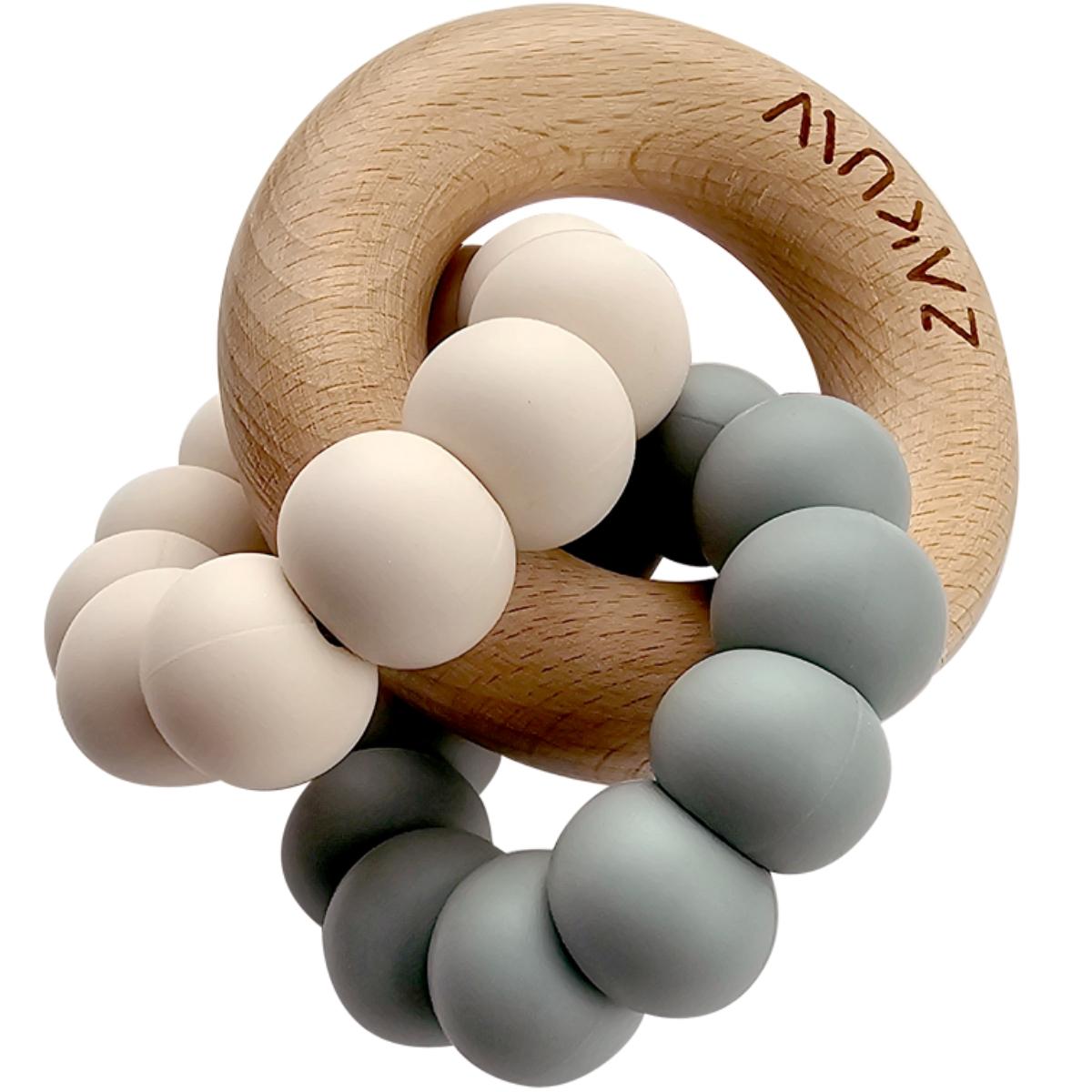 Anneau de dentition beige, bleu, ZAKUW