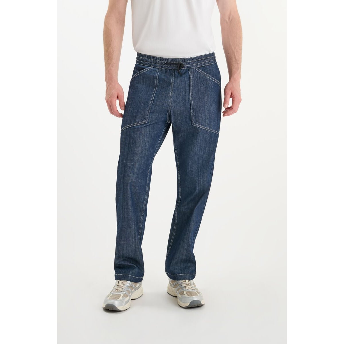 Jeans loose, large MILAK, longueur 34 blue, LE TEMPS DES CERISES