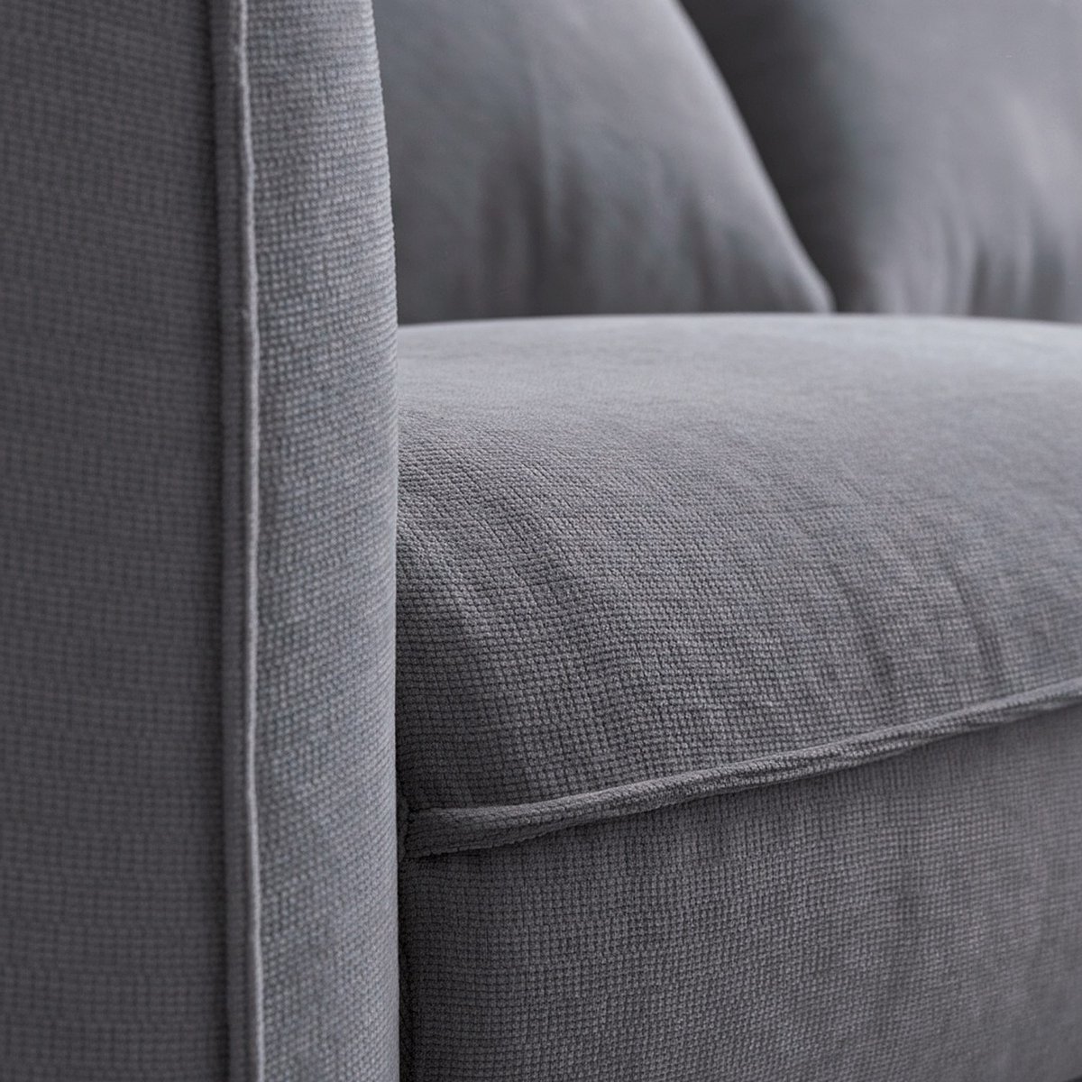 Canapé convertible - Matelas 13 cm - Tissu Norcia OSLO gris anthracite, HABITAT