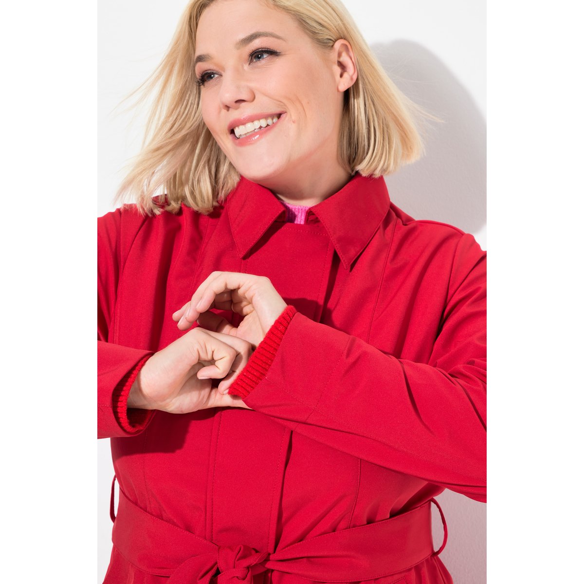 Trench-coat HYPRAR, Softshell déperlant salsa, ULLA POPKEN