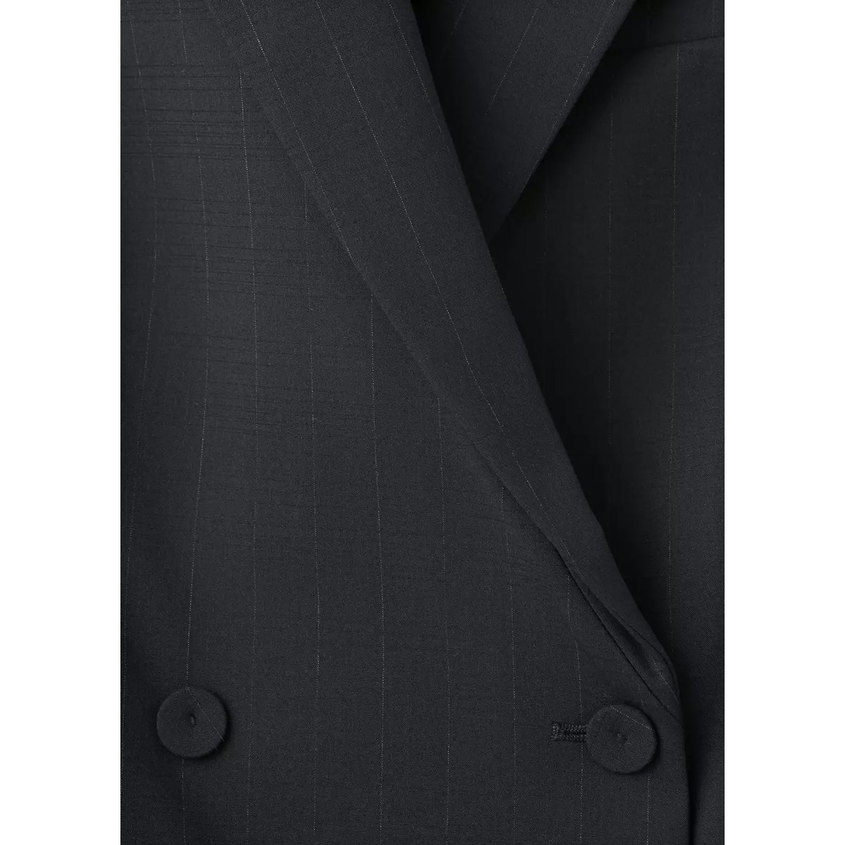 Robe à rayures tennis à revers de col noir, MANGO