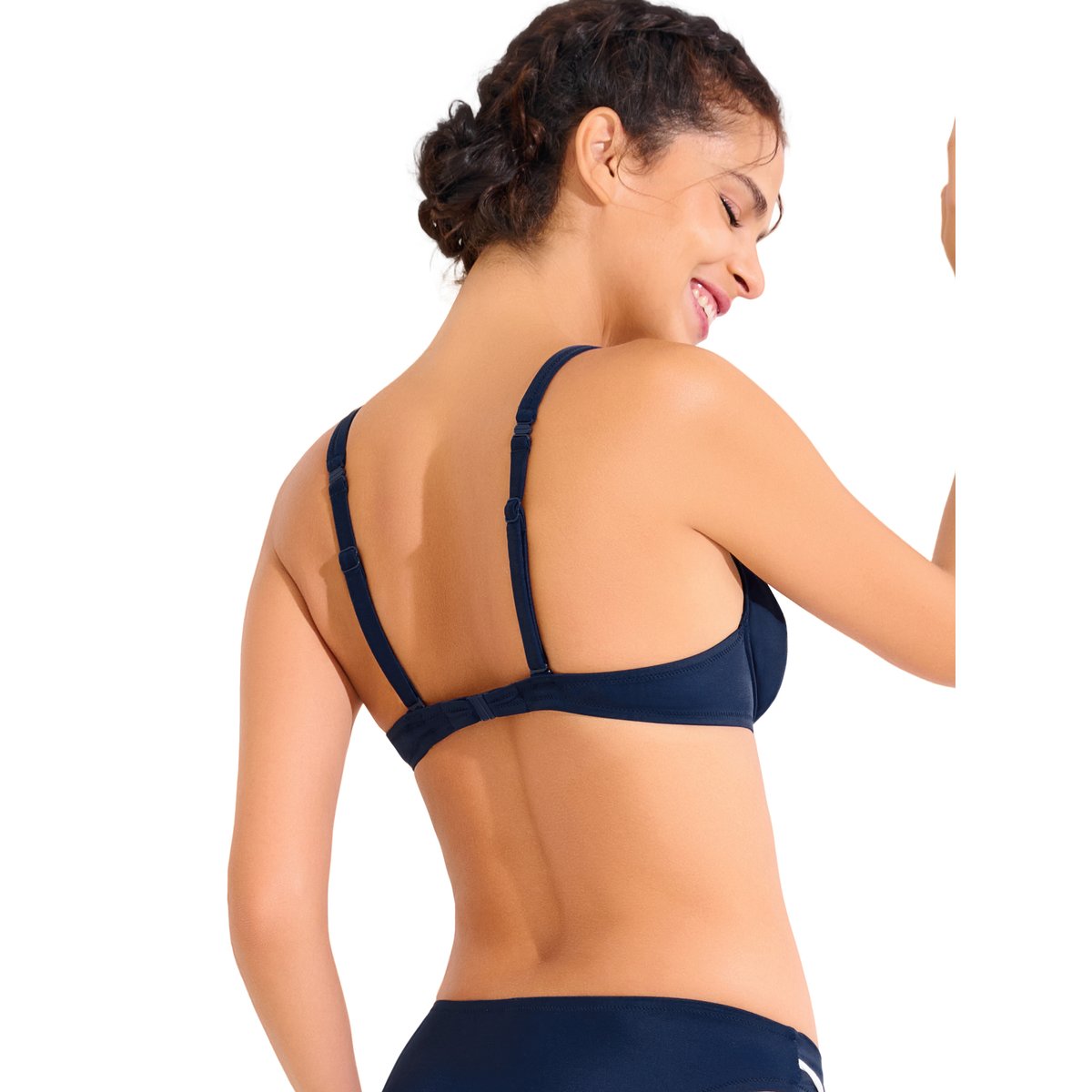 Haut maillot de bain armaturé UVITA bleu, LISCA