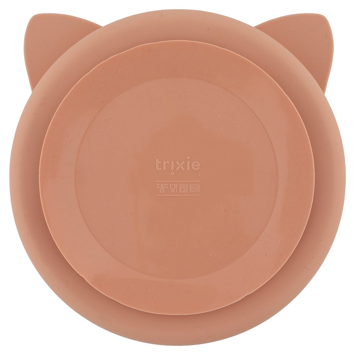 Assiette à compartiments Mrs. Cat orange, noir, blanc, TRIXIE