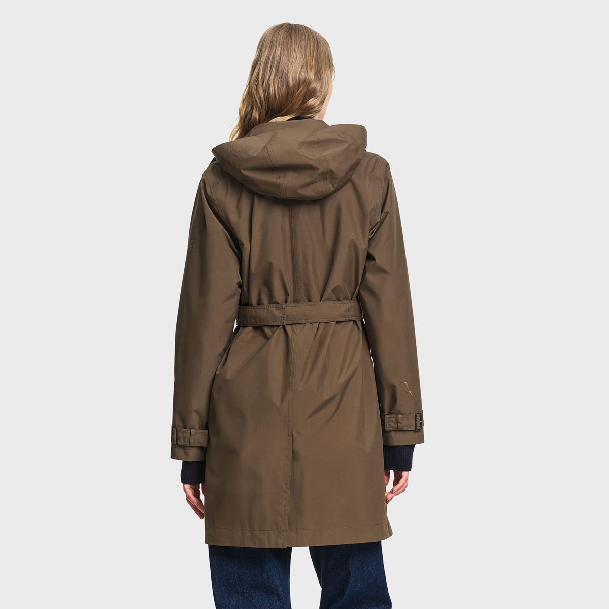 Trench imperméable mi-long à ceinture GORE-TEX® kaki, AIGLE