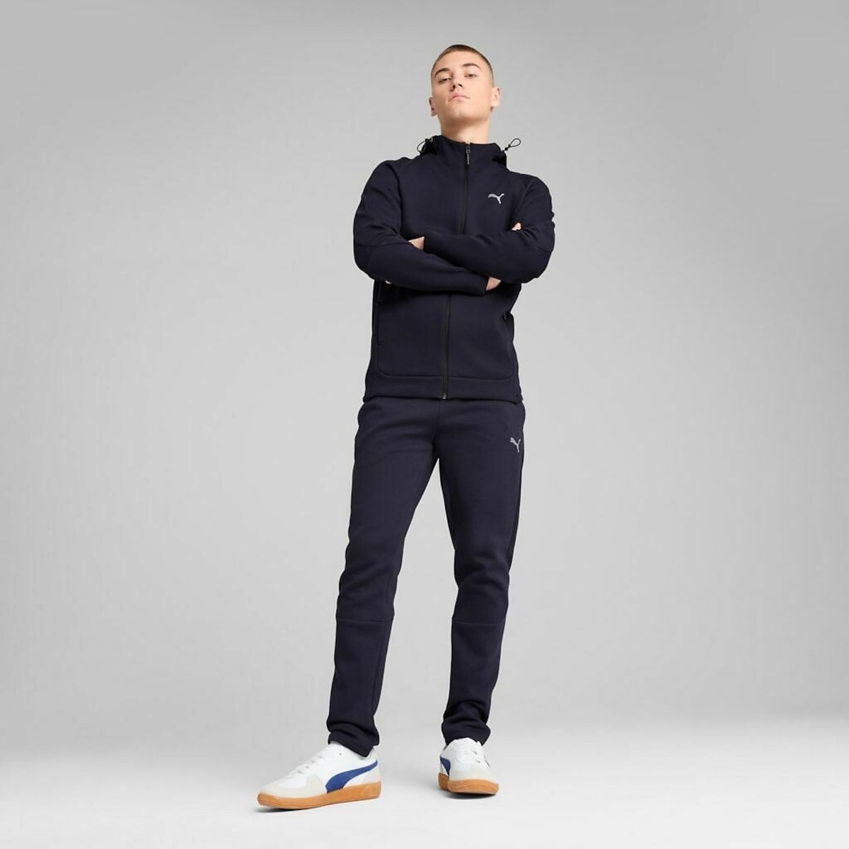 Evostripe Open Hoodie navy, PUMA