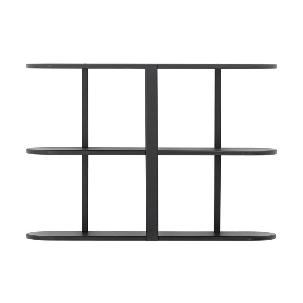 Etagère murale design bois Vicente noir, BLOOMINGVILLE