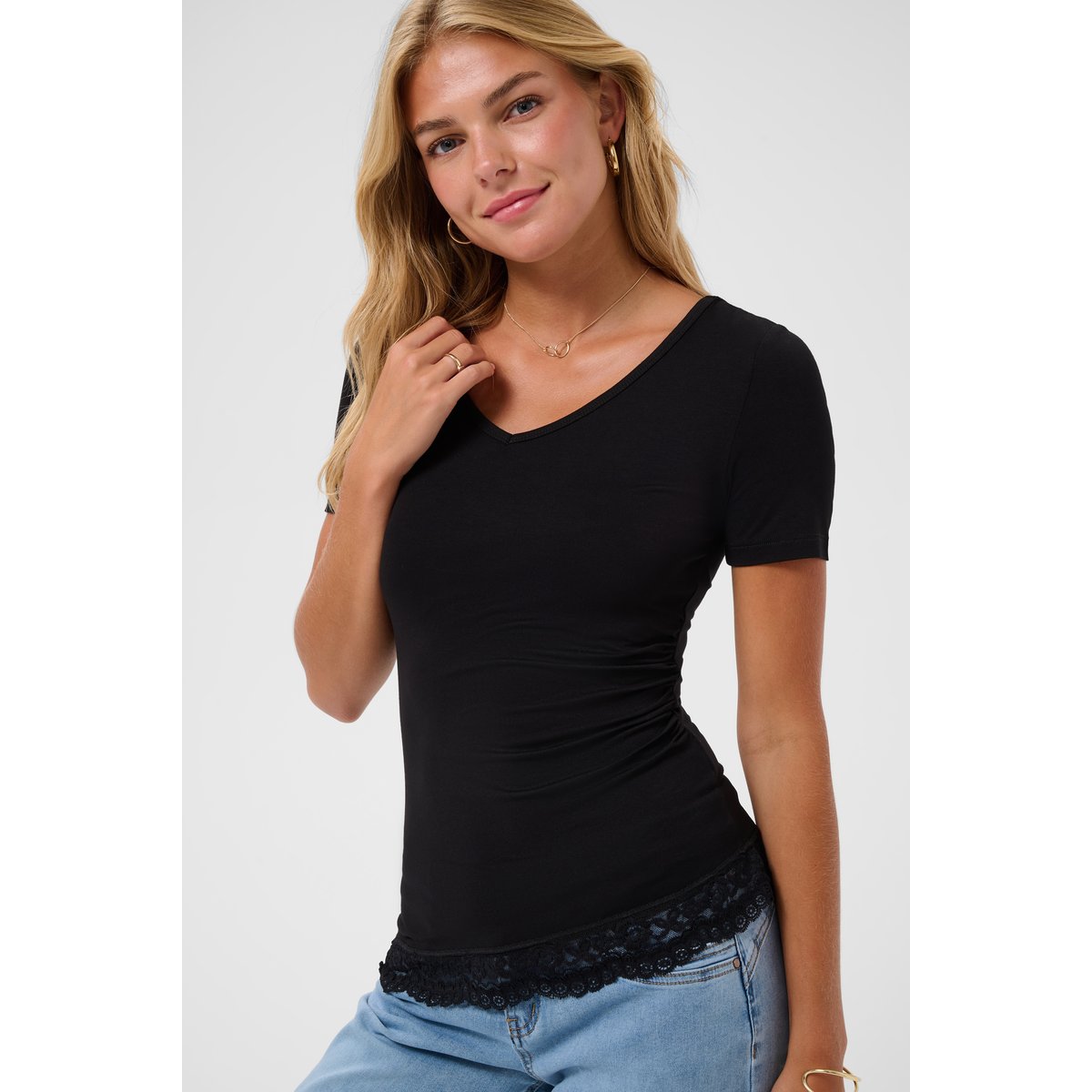 T-shirt à manches courtes noir pitch black, CREAM