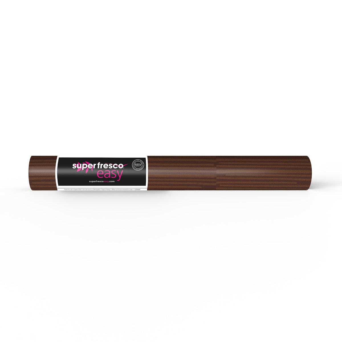 Papier peint lignes Harmony marron foncé, SUBLIME