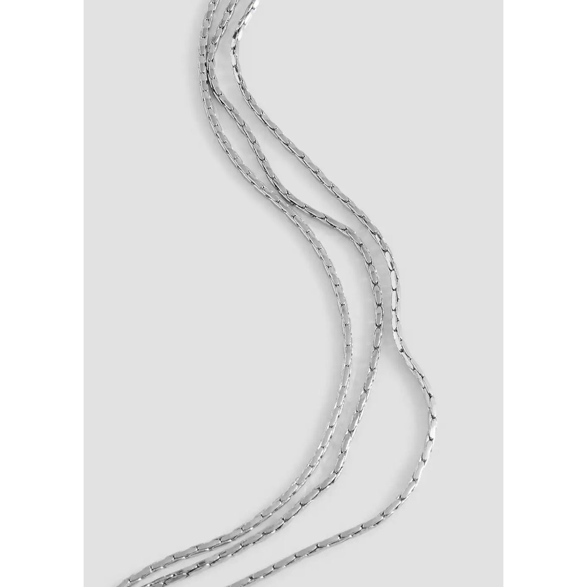 Collier chaînes fines argent, MANGO TEEN