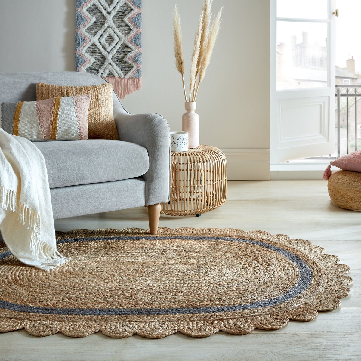 Tapis en jute ovale GRACE jute, FLAIR RUGS