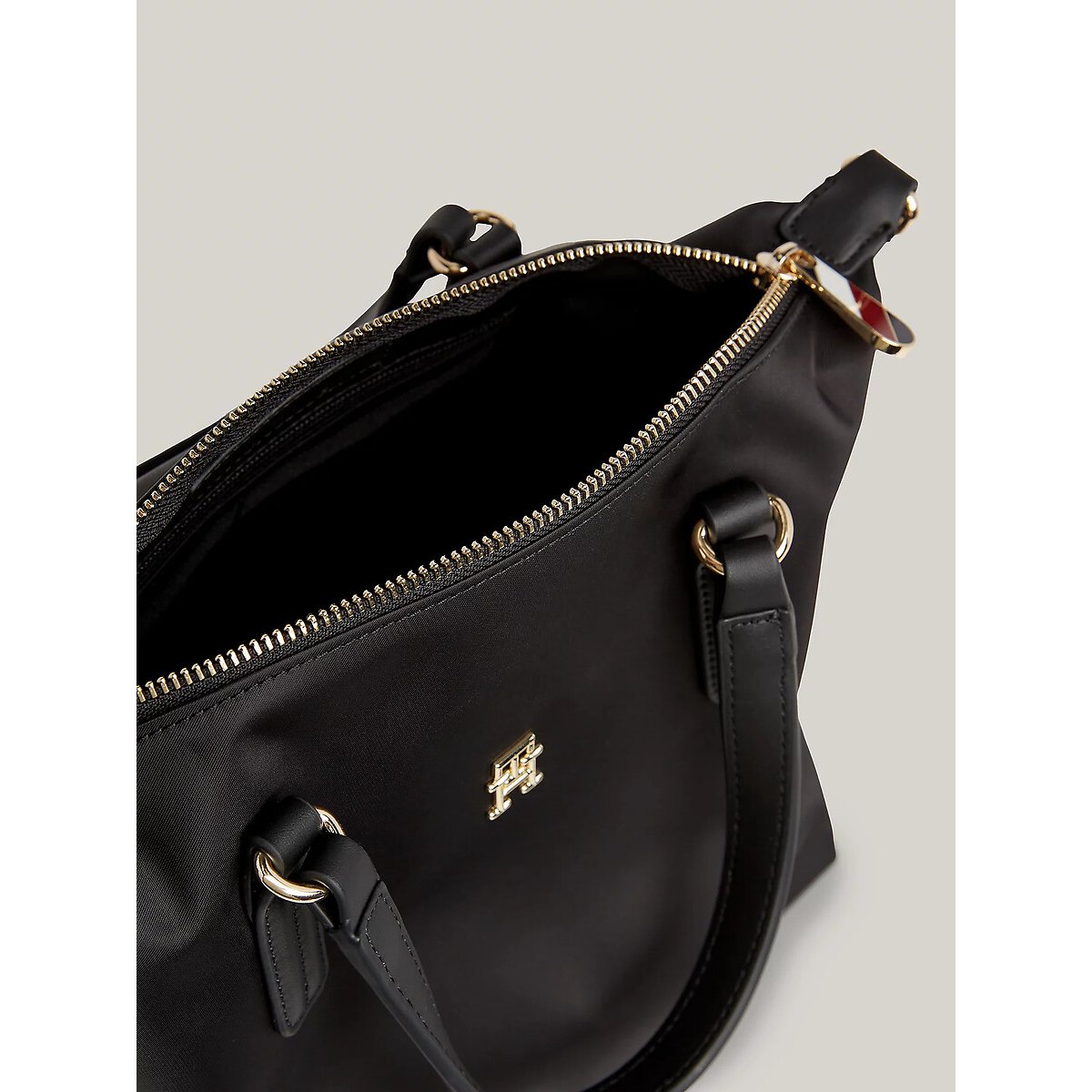 Petit sac cabas, TH EMBLEM noir, TOMMY HILFIGER