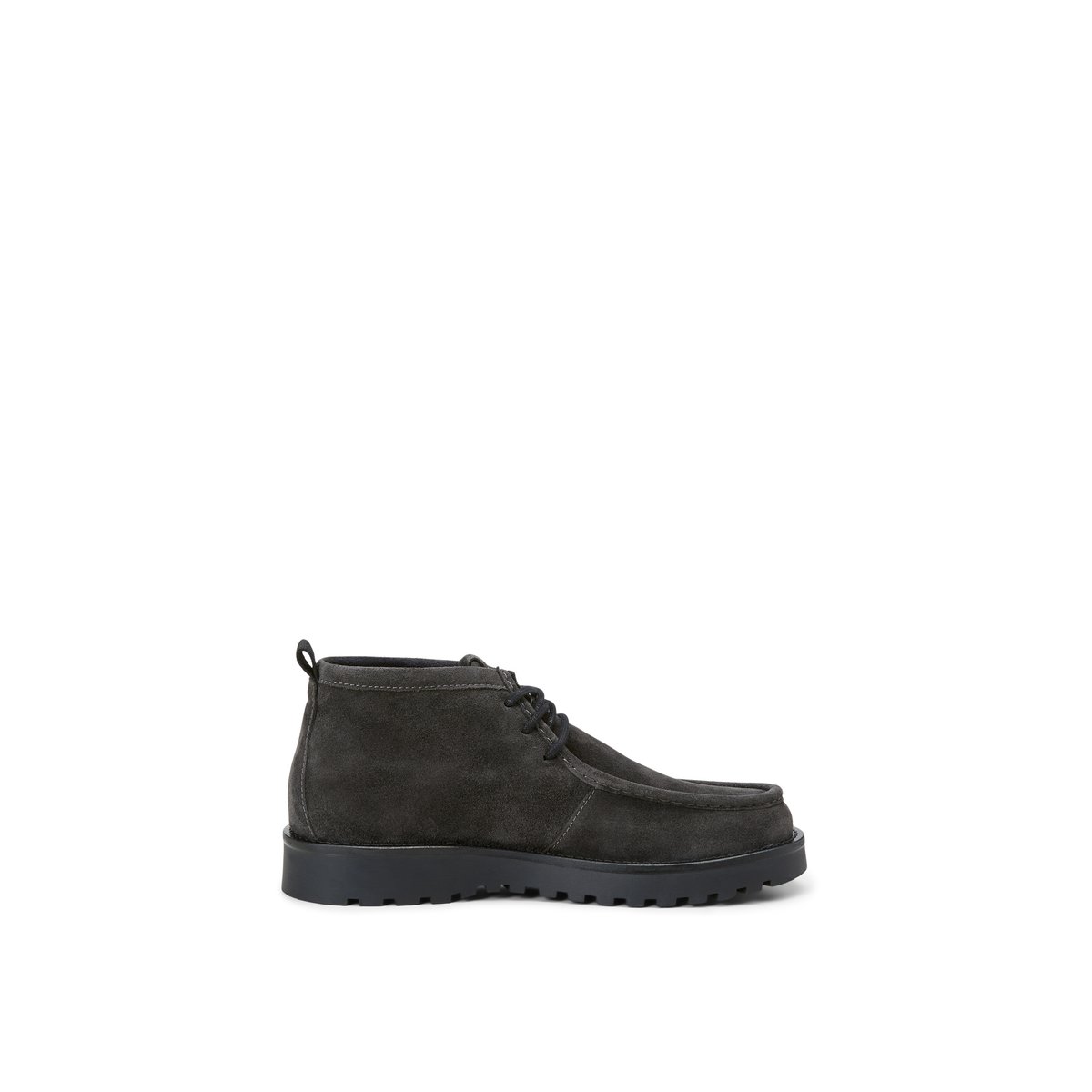 Chaussures à lacets, modèle Jack en cuir de vachette velours marron, MARC O'POLO