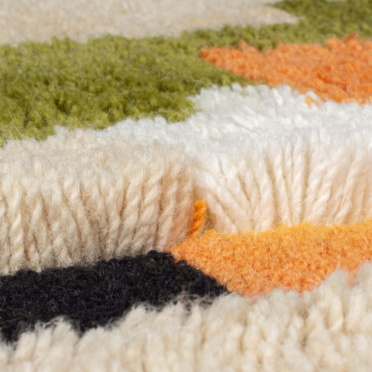 Tapis en laine shaggy ZAGORA GEO multicolore, FLAIR RUGS
