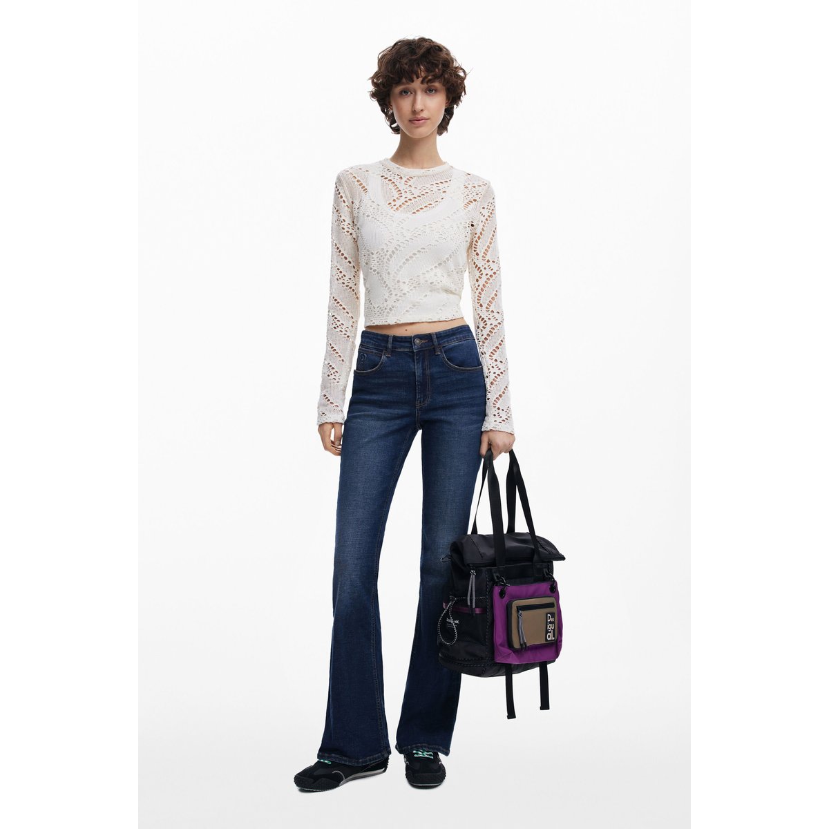 Grand sac à dos Voyager multiposition noir, DESIGUAL