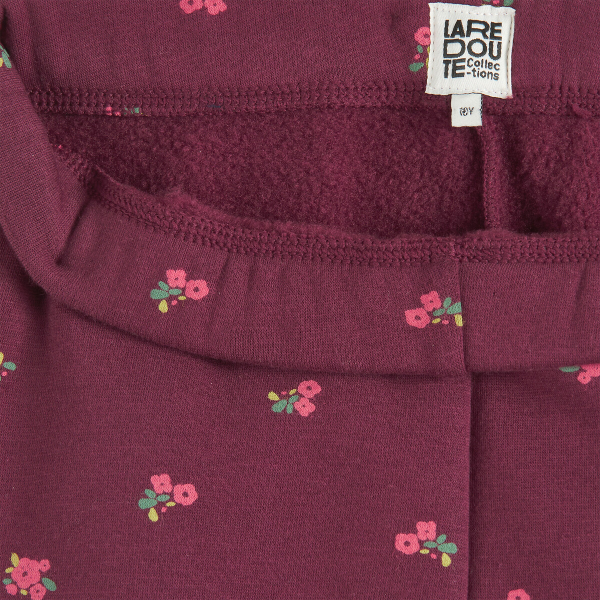 Warme legging met bloemenprint, molton bloemenprint, LA REDOUTE COLLECTIONS