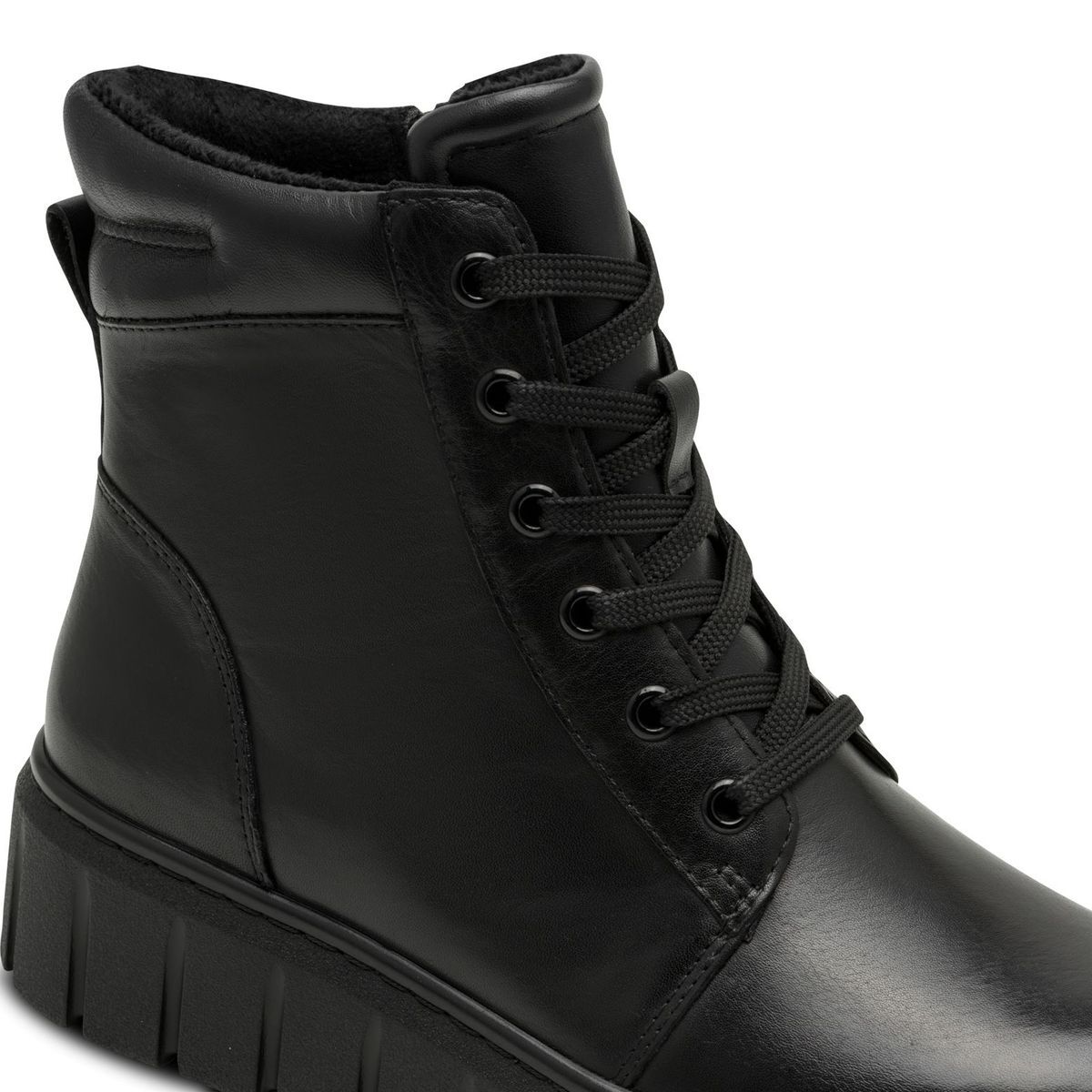 Bottine en cuir noir, MARCO TOZZI