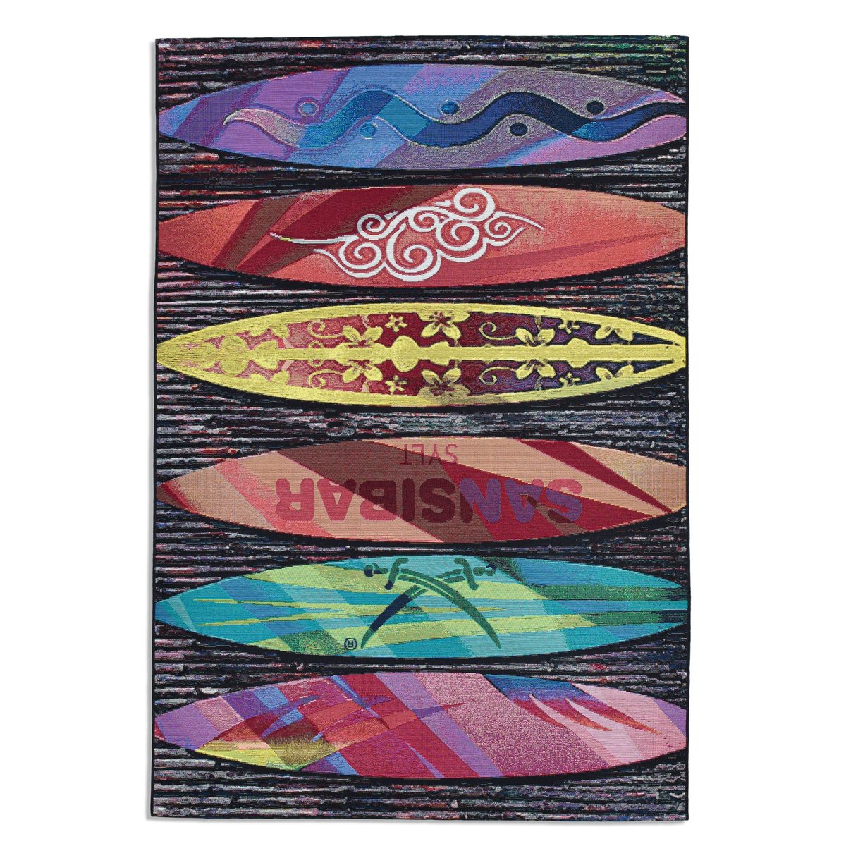 Tapis d'été pour l'intérieur et l'extérieur - RANTUM BEACH multicolore, THEKO