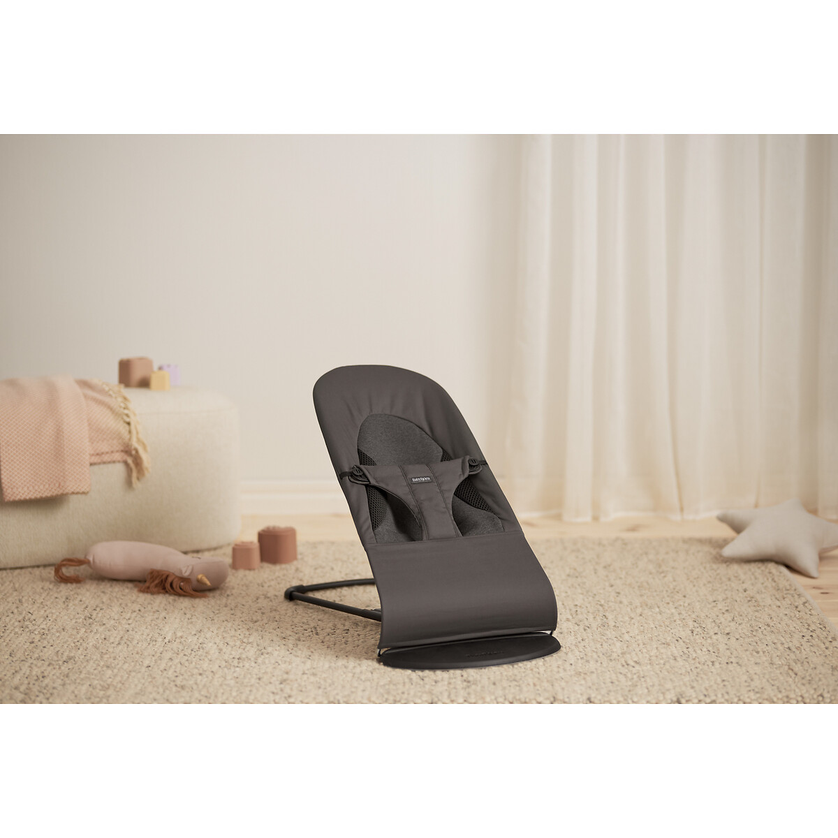 Transat balance soft tri-fabric anthracite, BABYBJORN