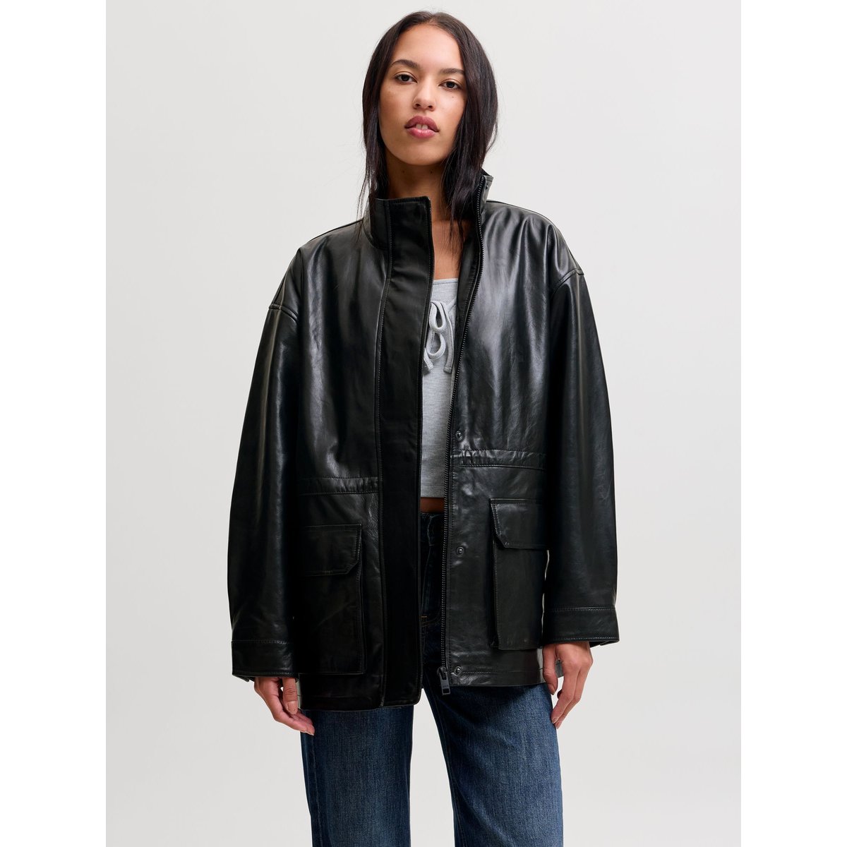 Veste En Cuir black, JJXX