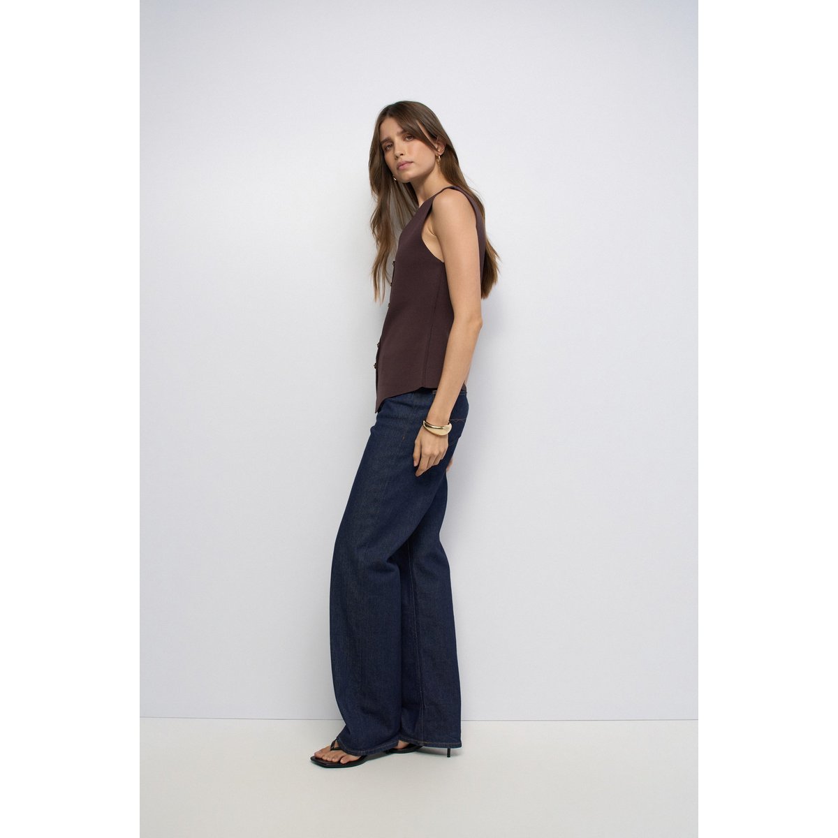 GILET EN MAILLE marron, SALSA JEANS