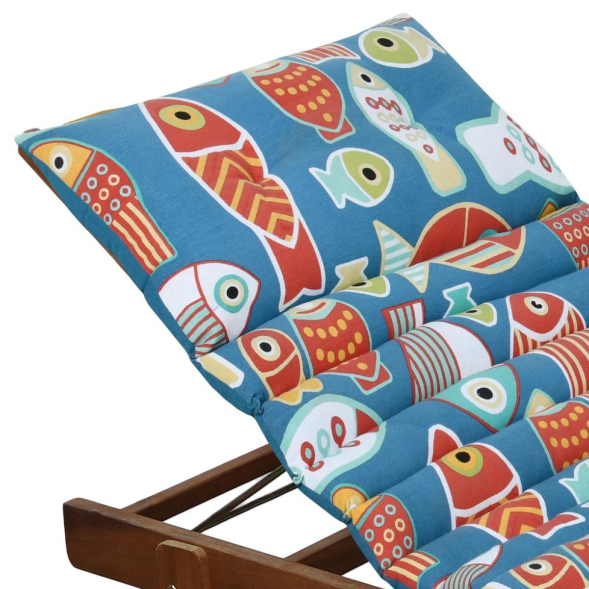 Coussin De Bain De Soleil 60x180  Color Fish bleu, DECORATIE