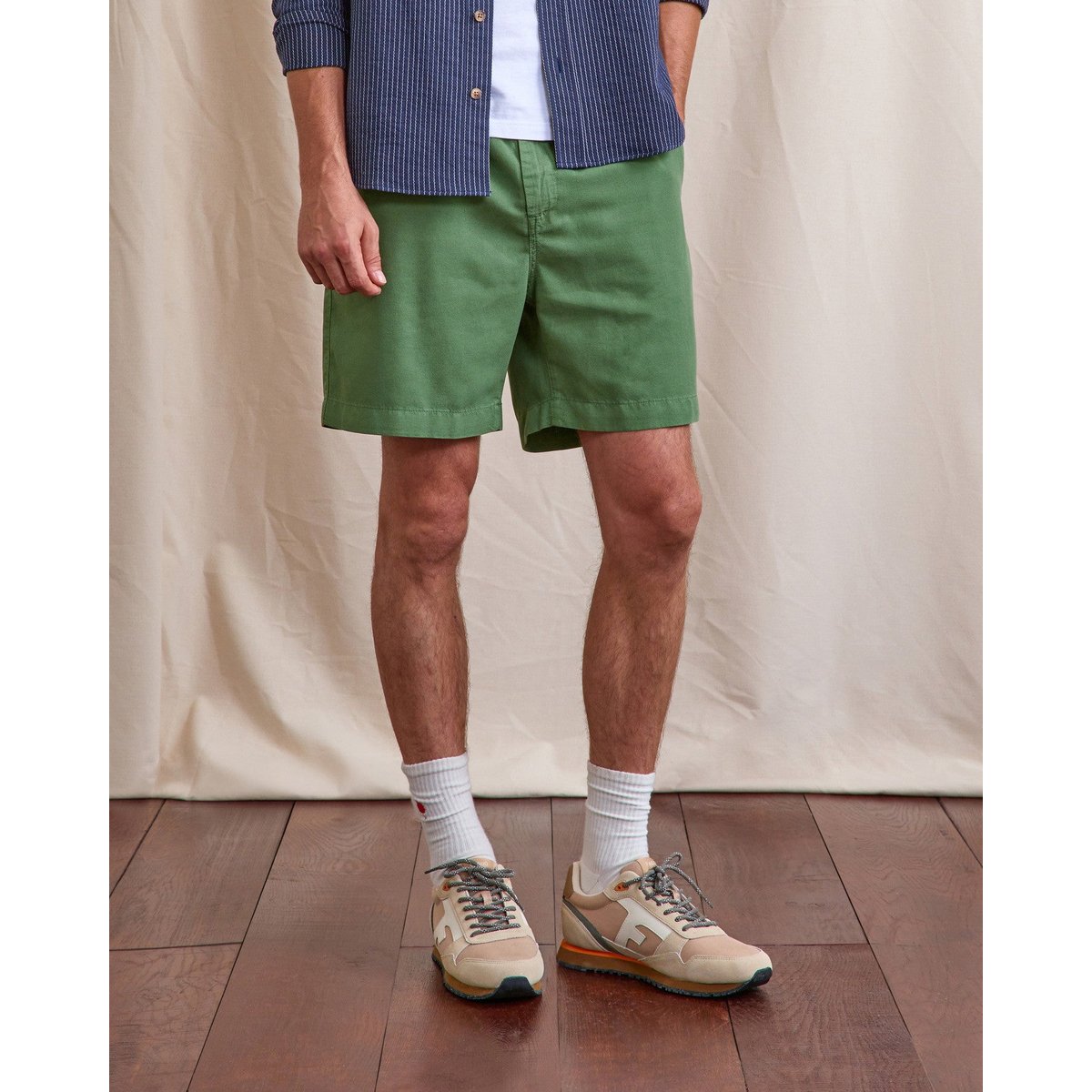 Short élastique CHEVRE vert sapin, FAGUO