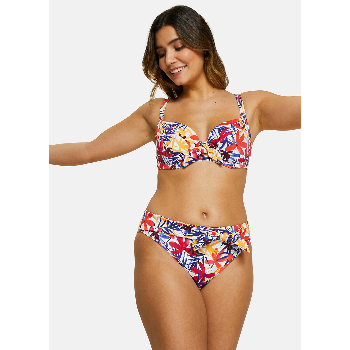 Island Dream Bikini Bottoms white floral print, SANS COMPLEXE