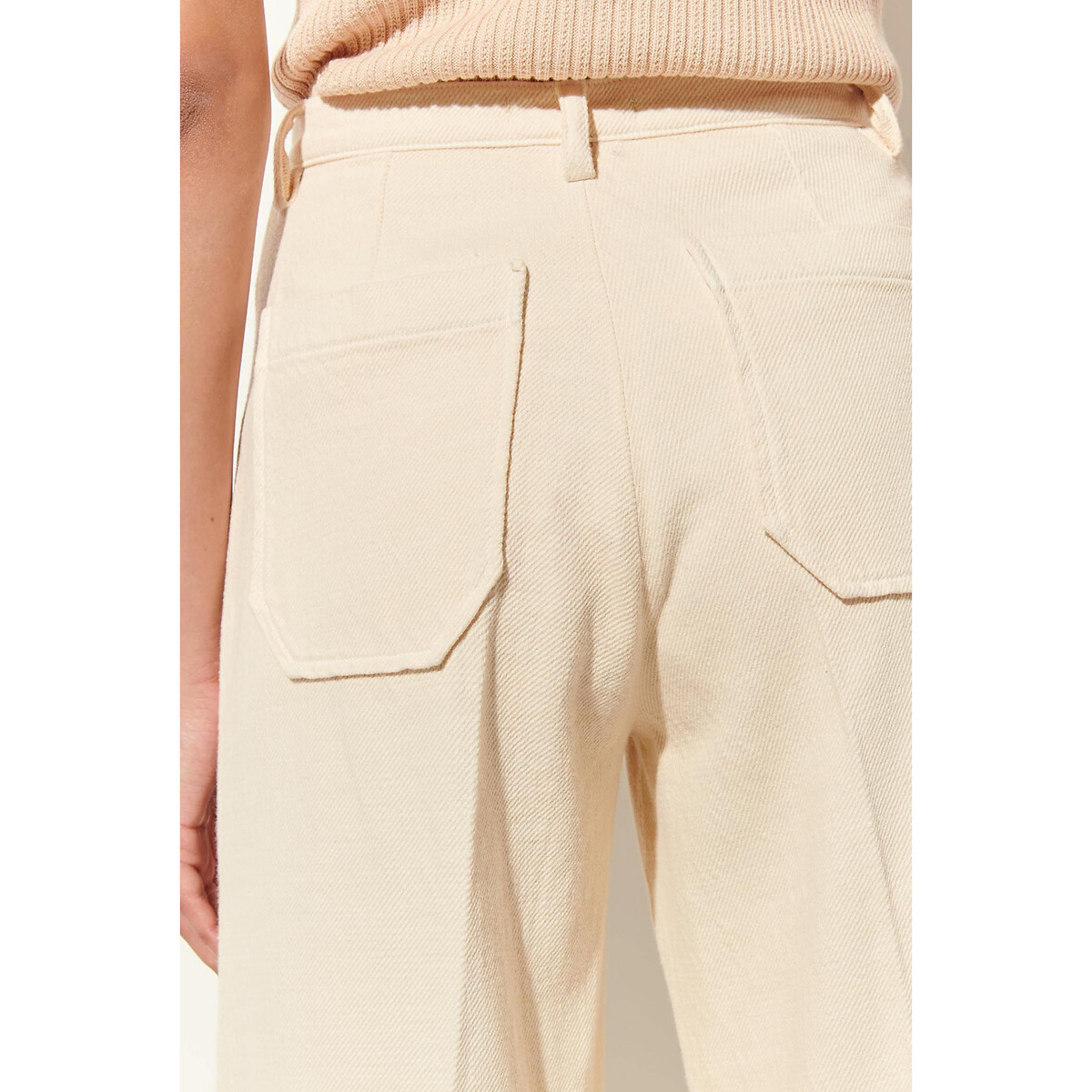 Pantalon large 7/8ème HENDRICK ivoire, SESSUN
