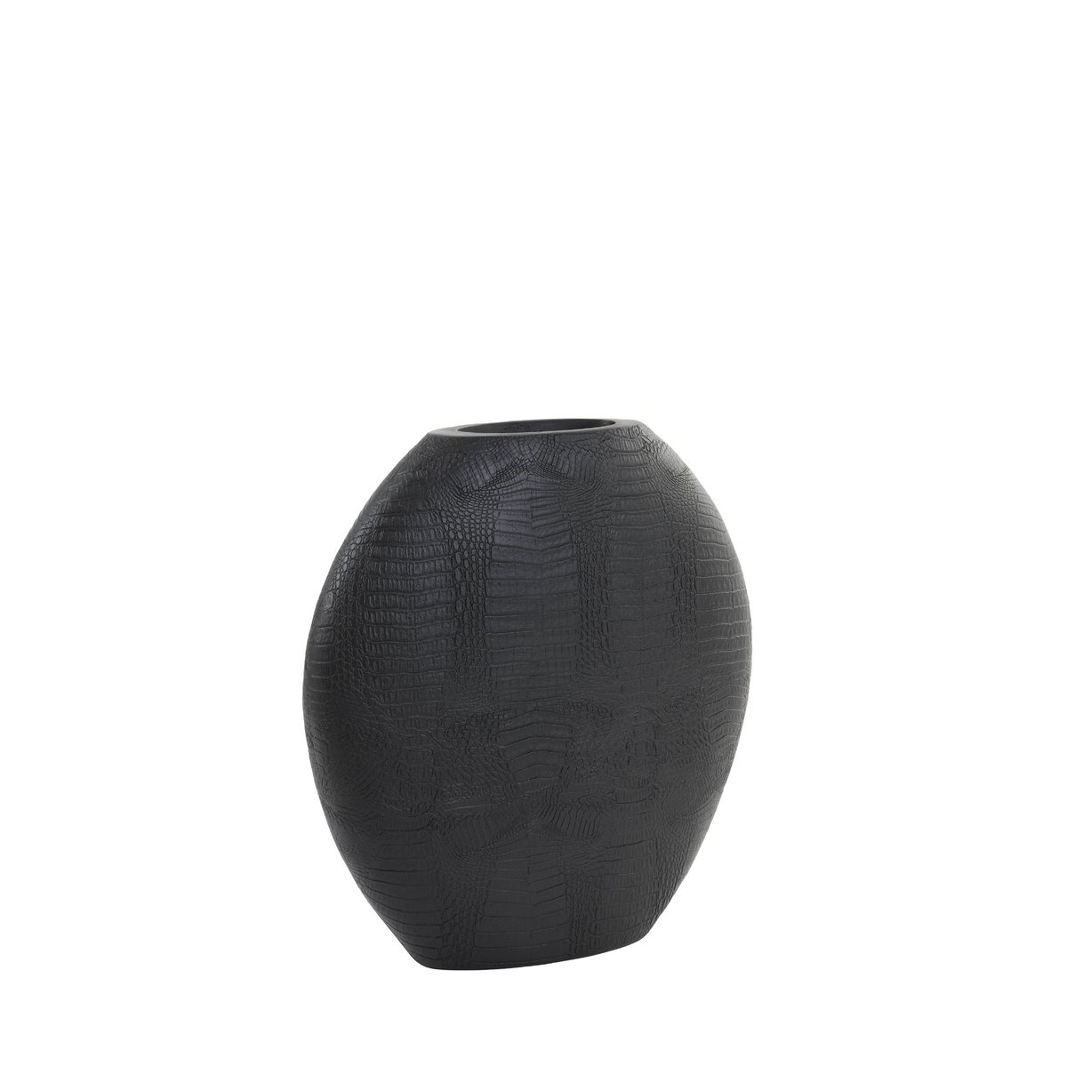 Vase Plastique SKELD noir mat, LIGHT & LIVING 
