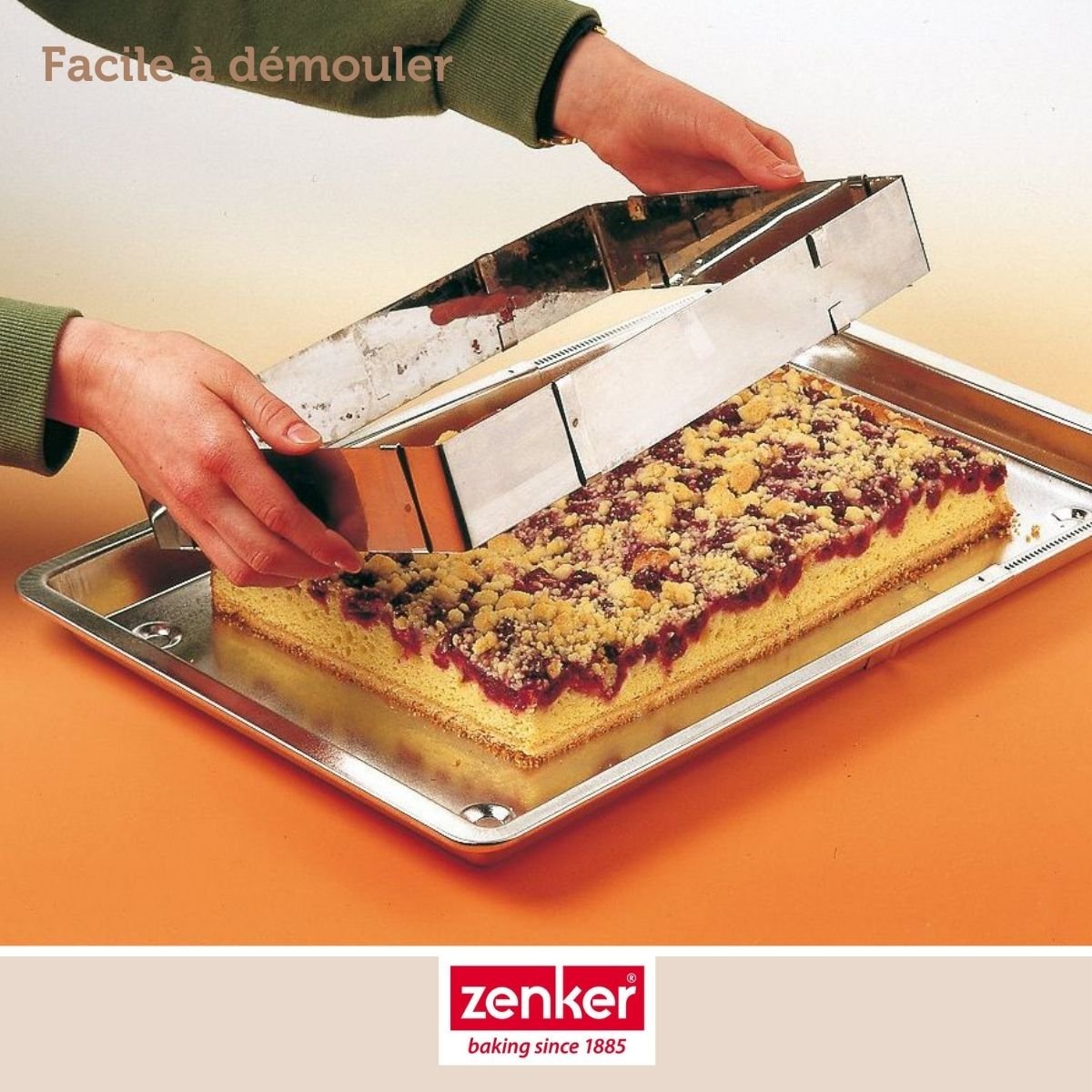 Cadre à gâteau réglable SMART PASTRY inox, ZENKER