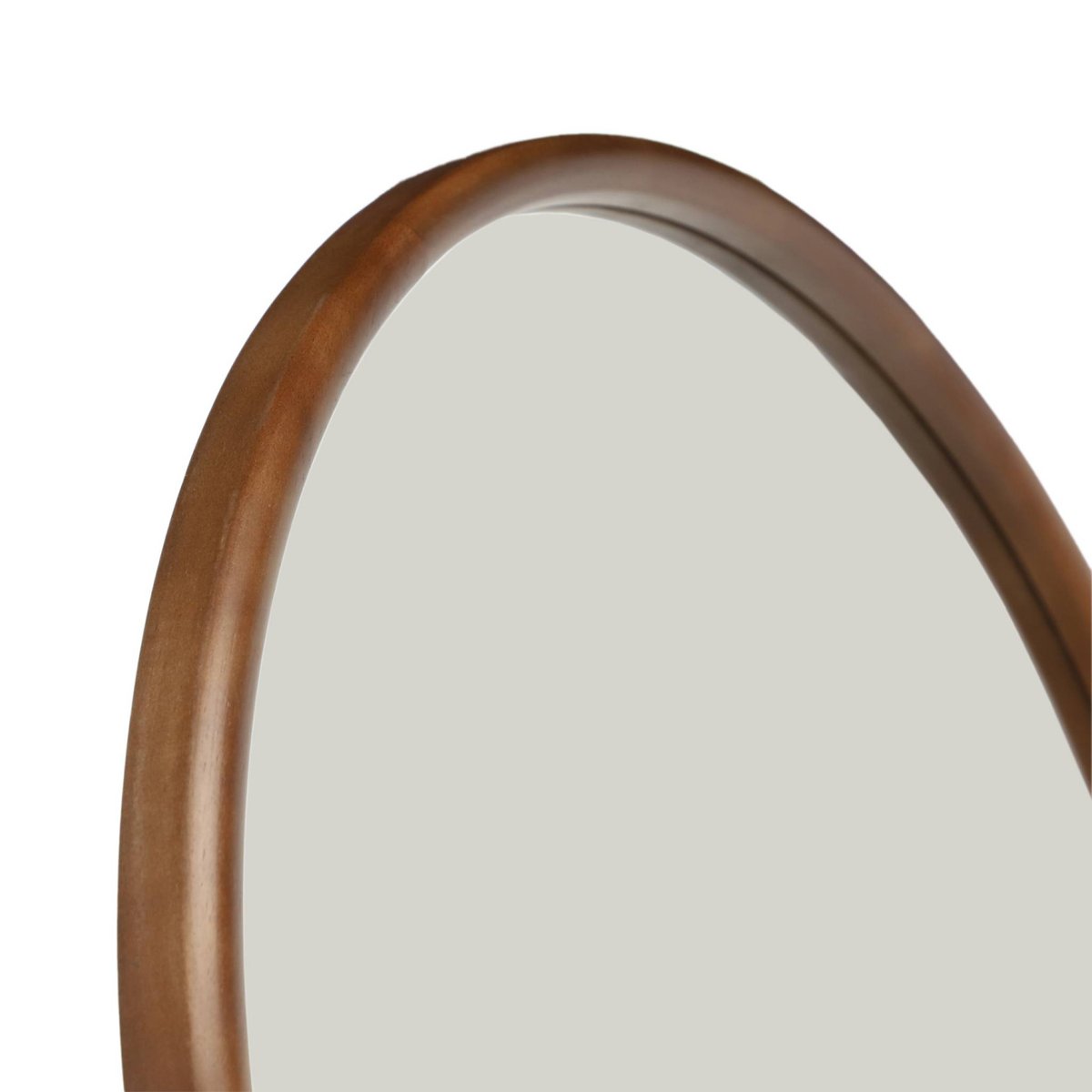 Miroir arche sur pied bois d'hévéa pied en acier 170cm LIAM noyer, SWEEEK