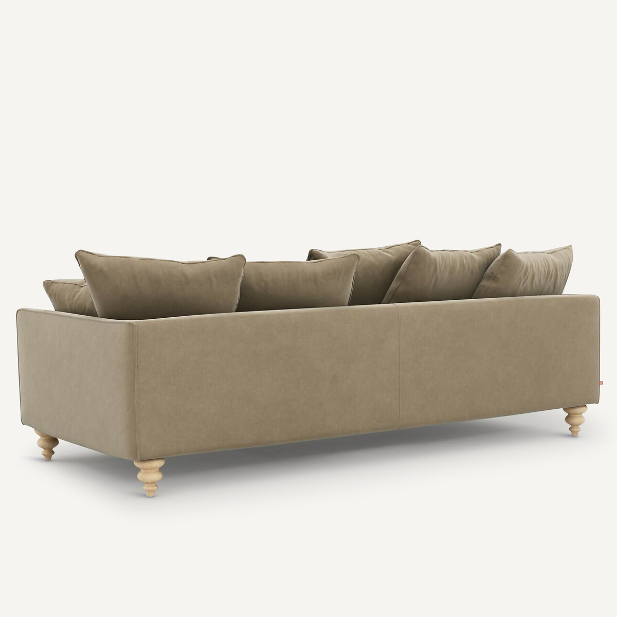Housse de canapé velours, Lazare beige cendré, AM.PM
