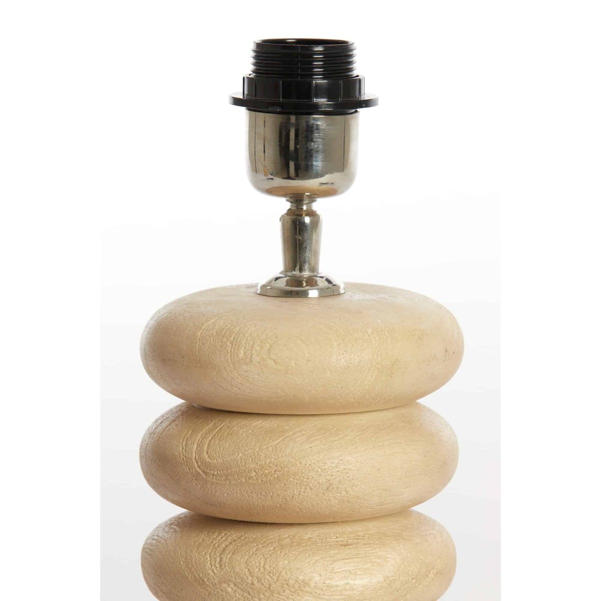 Base De La Lampe Bois BUDONGO naturel, LIGHT & LIVING 
