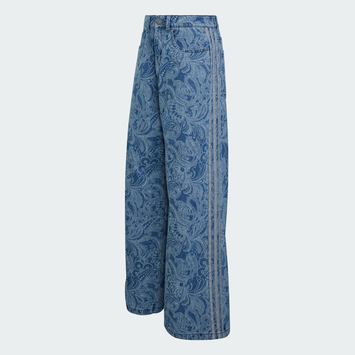 Pantalon Denim Droit Taille Mi-Haute Firebird Adidas Liberty London Pantalon Denim Droit Taille Mi-Haute Firebird Adidas Liberty London denim blue / light denim, adidas Originals