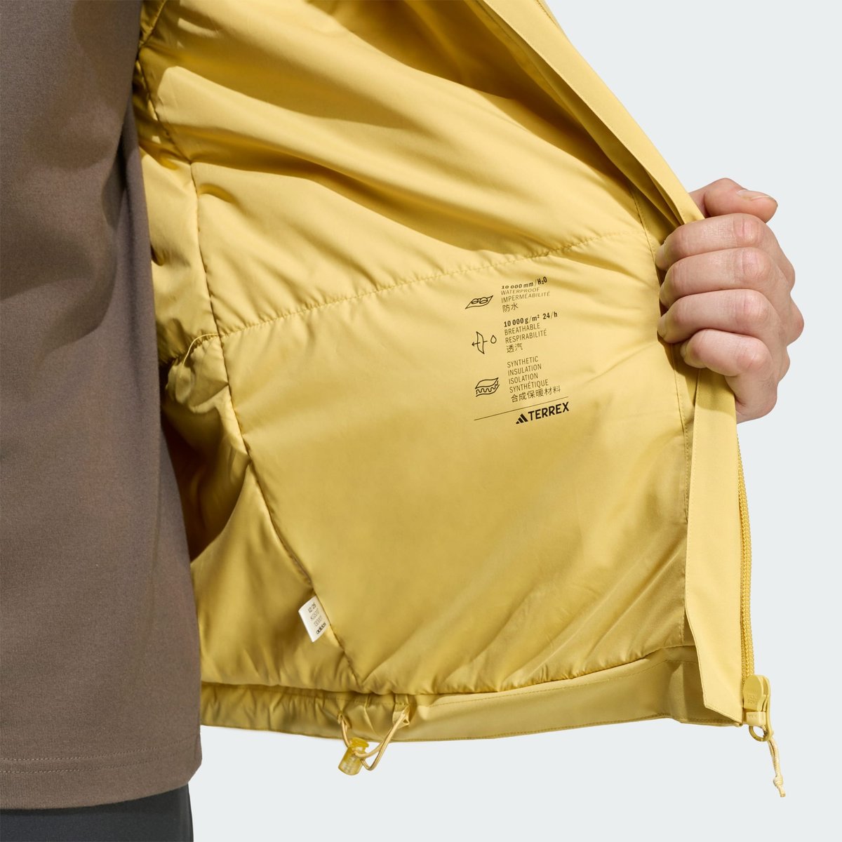 Veste À Capuche Protection Isolante Terrex Multi Essentials Climaproof Veste À Capuche Protection Isolante Terrex Multi Essentials Climaproof pyrite, adidas Performance