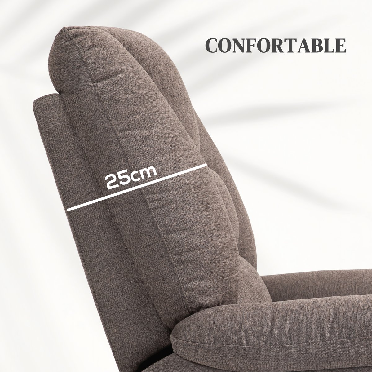 Fauteuil releveur multifonctionnel Lin (100% marron, HOMCOM