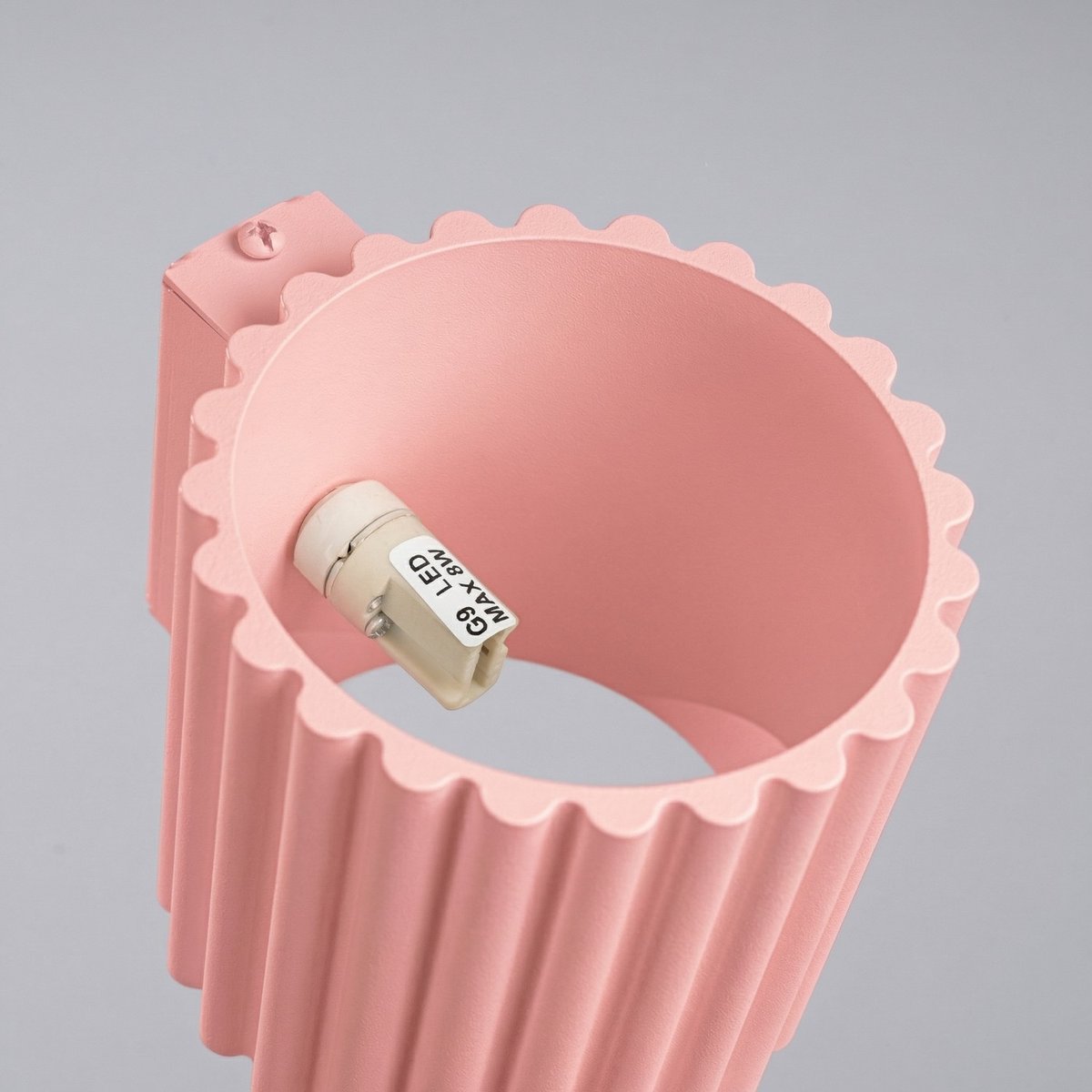 Applique murale Aluminium Rose G9 1 AURA rose, EDEN