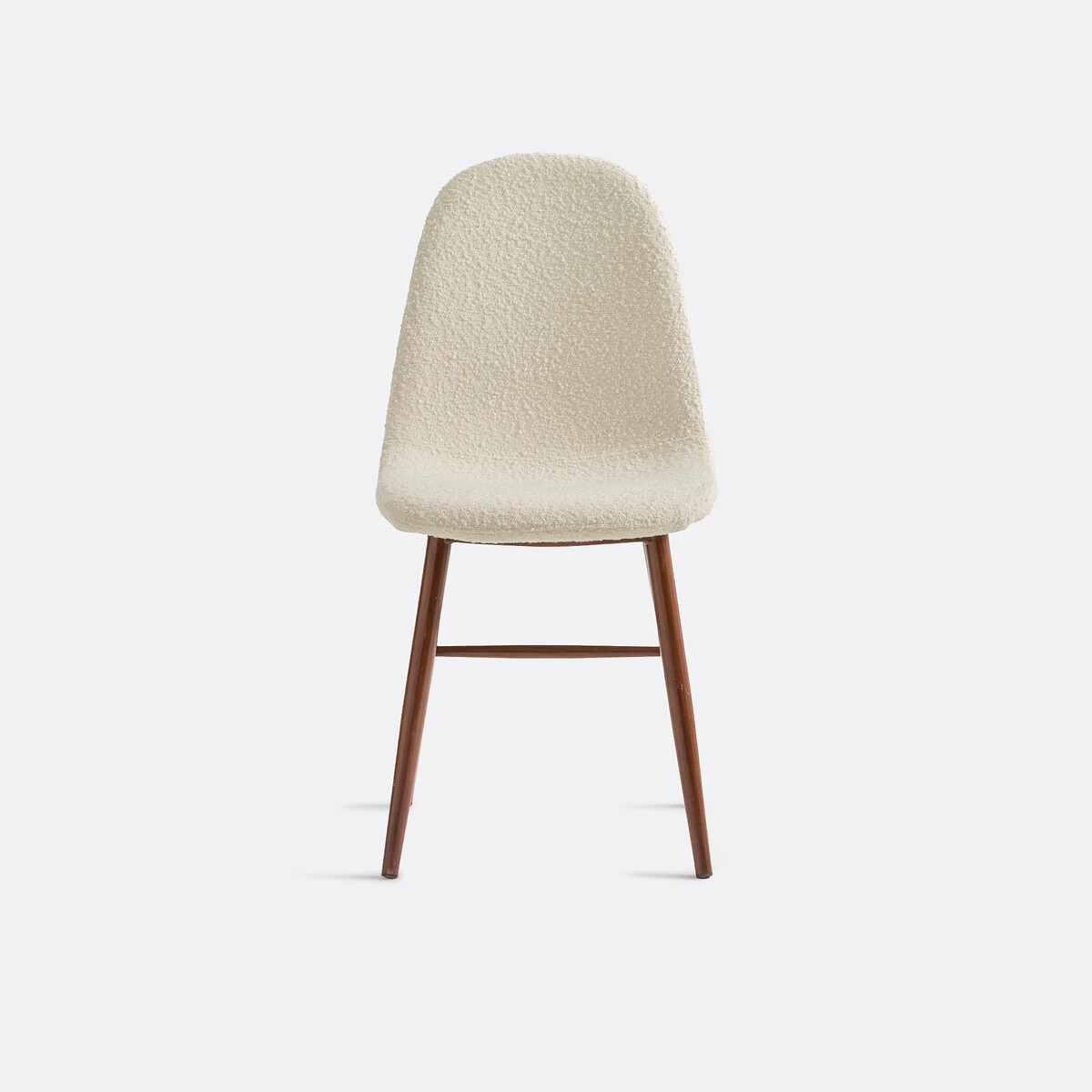 Chaise bouclette, Polina ecru/noyer, LA REDOUTE INTERIEURS