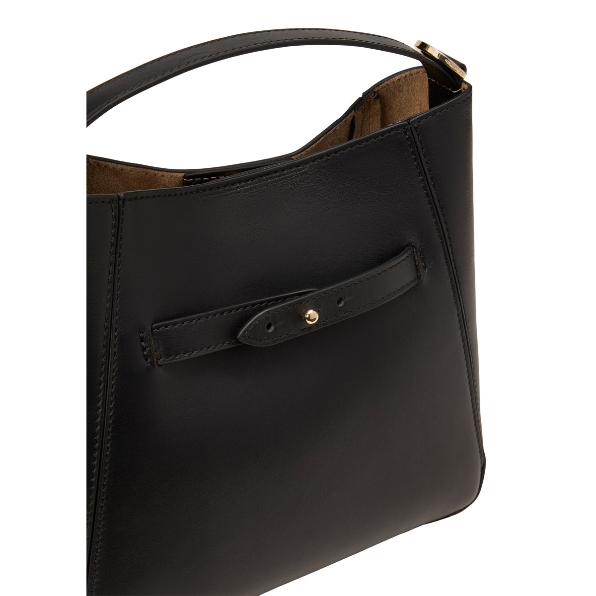 Hobo Bag small en cuir de veau noble noir, MARC O'POLO
