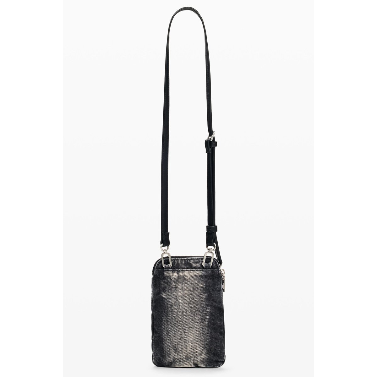 Grand porte-monnaie en denim noir, DESIGUAL
