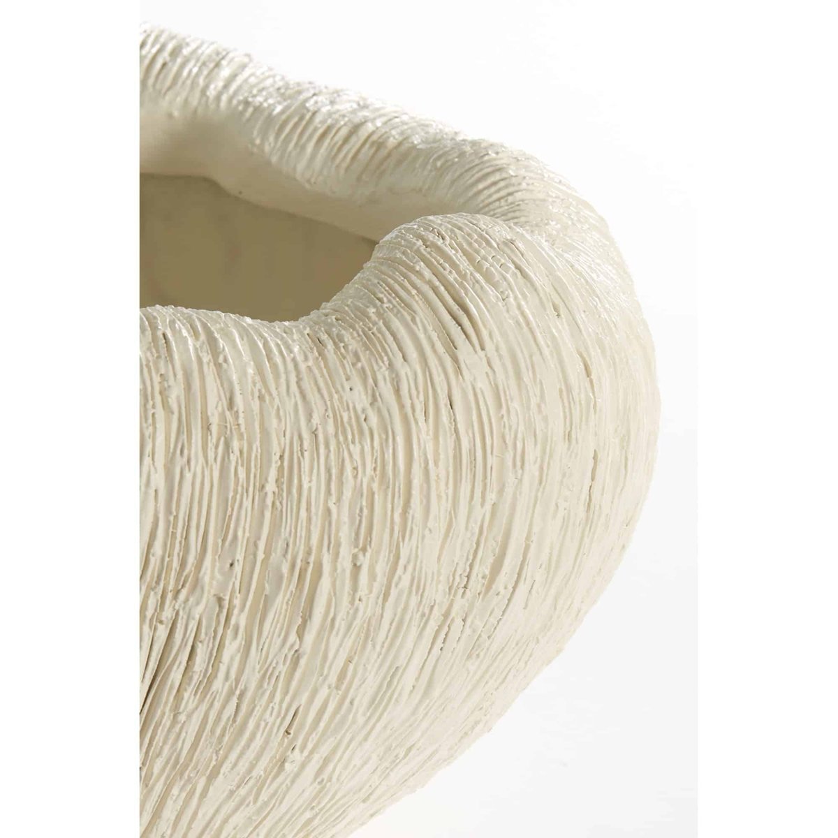 Vase Plastique DENISA blanc, LIGHT & LIVING
