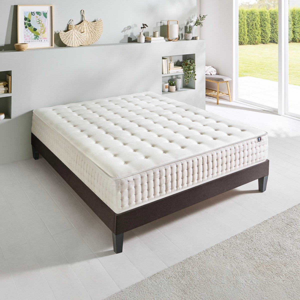 Matelas Mémoire de forme 25 cm APOLLON - 90x200 cm blanc, OLYMPE LITERIE